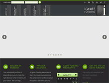 Tablet Screenshot of ignitefunding.com
